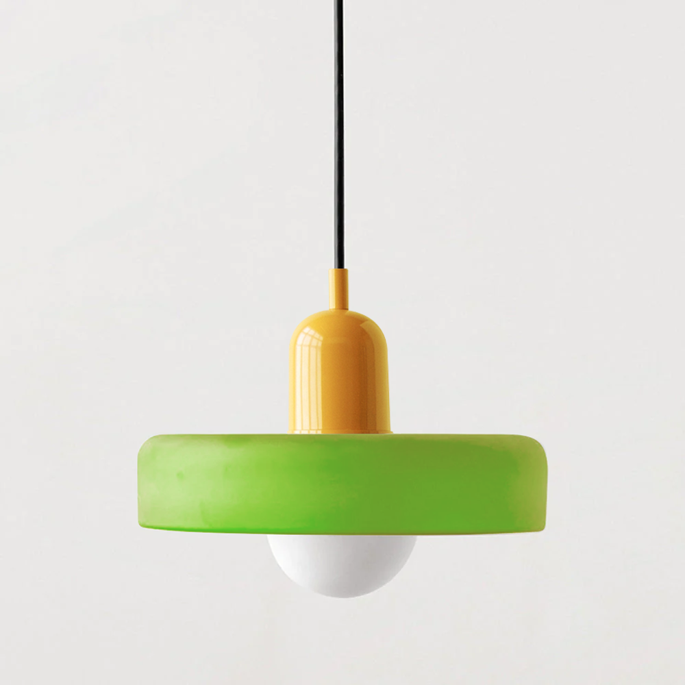 Bauhaus Glass Pendant Light Colourful Modern Hanging Light