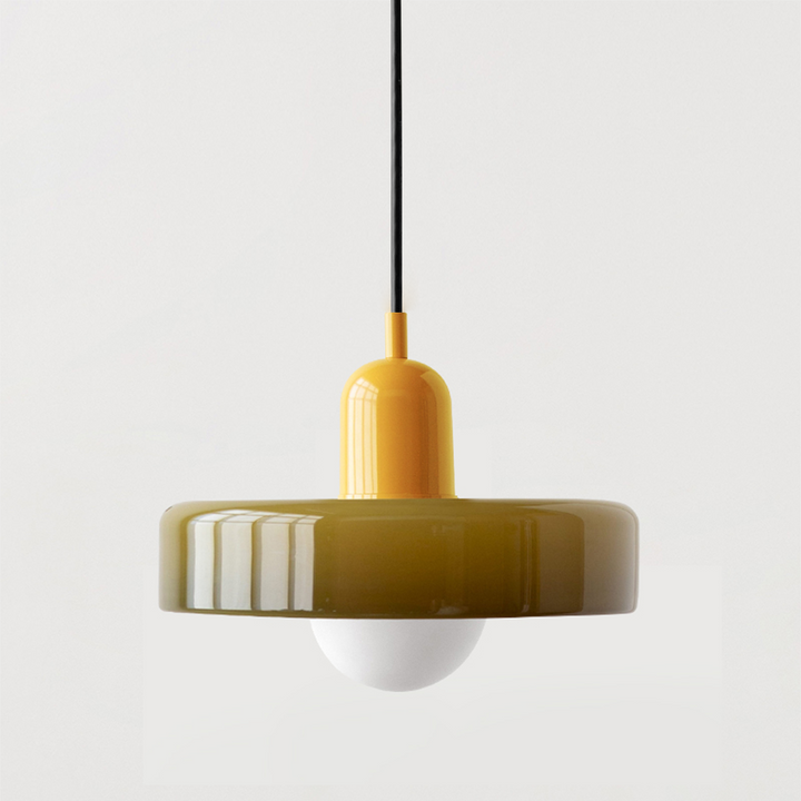 Bauhaus Glass Pendant Light Colourful Modern Hanging Light