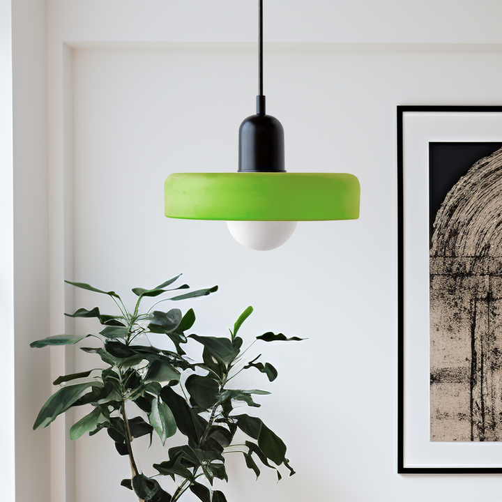 Bauhaus Glass Pendant Light Colourful Modern Hanging Light