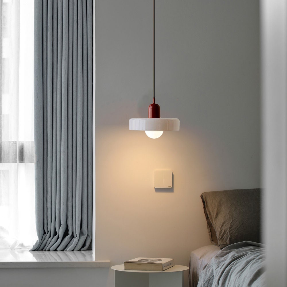 Bauhaus Glass Pendant Light Colourful Modern Hanging Light