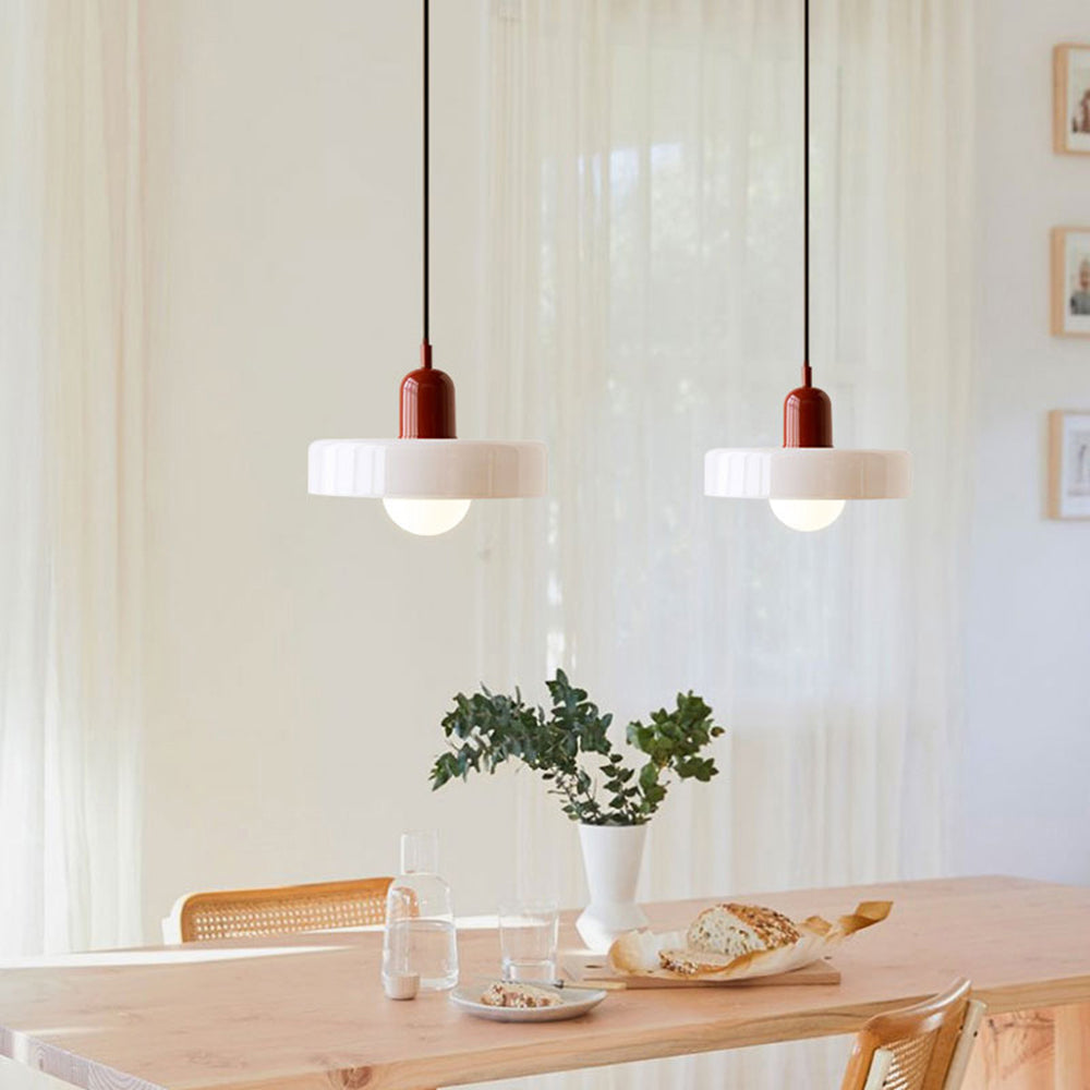 Bauhaus Glass Pendant Light Colourful Modern Hanging Light