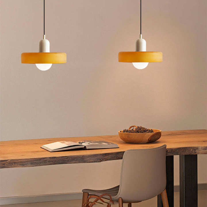 Bauhaus Glass Pendant Light Colourful Modern Hanging Light