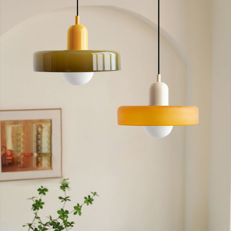 Bauhaus Glass Pendant Light Colourful Modern Hanging Light