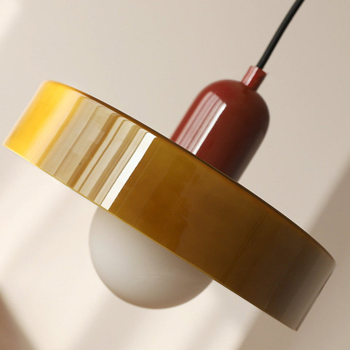 Bauhaus Glass Pendant Light Colourful Modern Hanging Light