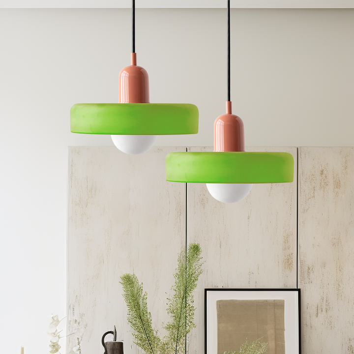 Bauhaus Glass Pendant Light Colourful Modern Hanging Light
